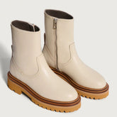 Hoff Bota Stivaletto in Pelle Office Off White